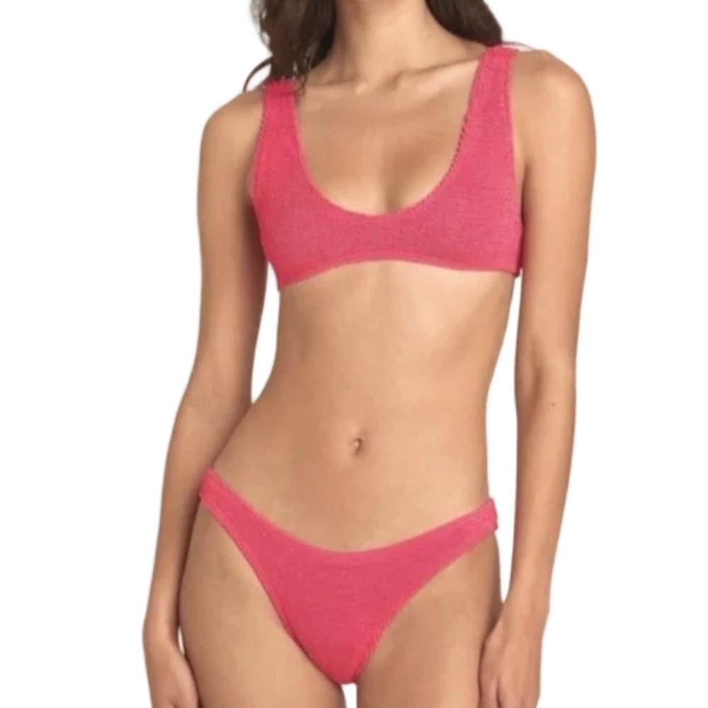 Bond-Eye ScoutSscene 2 piece bikini in guava, crinkle One Size - Picture 4 of 4